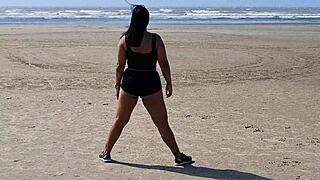 after creampie she bathes naked in the yard for neighbors to watch