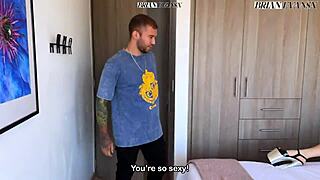 i'm watchin' busty mexican milf angela spades toy her wet hole for brian's dick