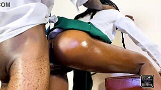 after school she sneaks out for a QUICK RAW DOGGYSTYLE FUCK in public