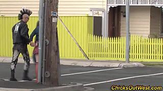 amateur aussie girlfriend slurps hairy cock eagerly