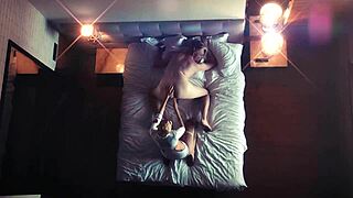 voyeur spy cam catches skinny femdom mistress fisting slave guy ass moaning in kinky bdsm fantasy