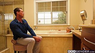 Aubrey Kate Sucks Perverted Boyfriend's Monster Cock Before Ass Pounding