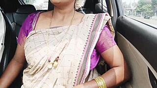 What if saree-clad Indian aunty seduces son-in-law on a dirty talk drive?