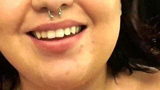 Damn dessa, that quickie oral ends in fat facial cumshot backstage!