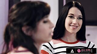 Hey stepsisters, remember that hot massage turning into pussy licking and scissoring?