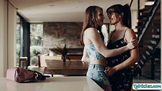 Tgirl Melanie Brooks' Loving Bareback Thrills Stepdaughter Izzy Wilde