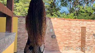 skinny latina pool tease invited home for wet pussy anal squirting fuck