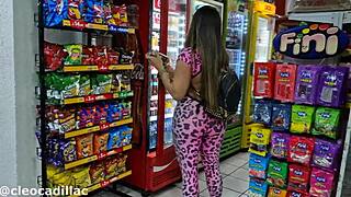 cleo cadillac chased by fan ends up fucking raw and wild