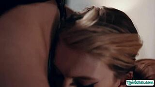 Tgirl Melanie Brooks' Loving Bareback Thrills Stepdaughter Izzy Wilde