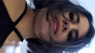 personal trainer from gym helps latina student at home turns into athletic interracial ass pounding babe fuck