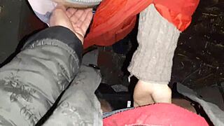 our autumn days unfold romantically in hut with illusion girls