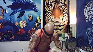 behind the scenes homemade porn shoot turns into quick shaved pussy pounding and dick sucking