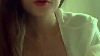 do you like watching me grind wet pussy on your tongue in black stockings close-up