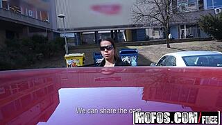 ferrera gomez public pickup sucks cock in kitchen for cash