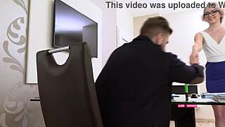 ever notice how secretaries in high heels turn quick office fucks into sloppy blowjobs and cowgirl rides on boss cock?