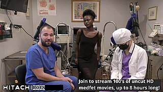 Freshman Rina Arem's Mandatory Hitachi Orgasm From Doctor Tampa!