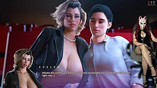 Milf Boobs Burst Out In Cinema Cosplay Game!