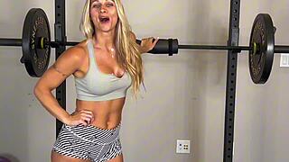 hotwife seduces muscular trainer for bareback interracial fuck