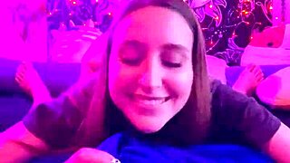 Laney Grey Sucks Brad Newman's Cock Romantically In Late Night POV