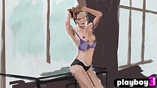 Perfect Tits Secretary Skye Blue Strips Naked After Office Tease?