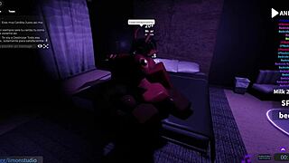 succubus roughly anal fucked doggystyle bent over by roblox demon creampie