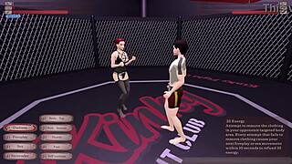 kinky fighter loses to kat in nightclub, gets ridden cowgirl style after wild dancing battle