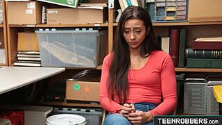 Hard Doggystyle Pounds Cute Shy Shoplifter Teen Lilly Hall