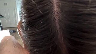 he blasted cumshot all over my face after blowjob handjob