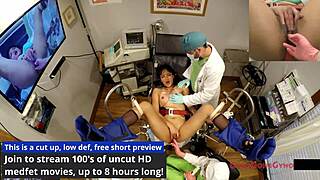 Channy Crossfire moans wildly fingering her tattooed ass with toys in latex nurse fetish