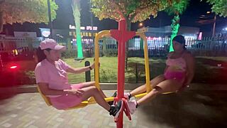 wanna join me fucking this big tits big ass stranger from the park?