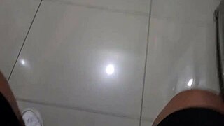 Grab friend's hot mom cleaning then bend her over for doggystyle creampie fuck