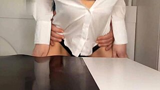 Secretary rides boss cock after office hours 💦