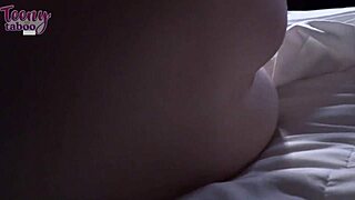 Juicy babysitter Minxx Marley rides Seth Brogan till creampie explosion in lingerie