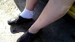 zeraphine73s chubby feet in car socks got me goin crazyyy