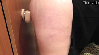 culona's huge tits bounce as she orgasms hard with dildo wet pussy