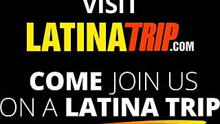 amateur latina tinder date shakes amazing big ass on huge cock