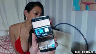 asian maxine x masturbates sensually with huge toys