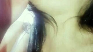 Young Amateur's Deepthroat Sucks Cock Like Wet Pussy Ends In Facial Cumshot POV