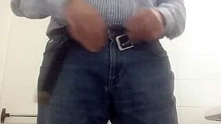 European Amateur Rips Clothes in Homemade Striptease