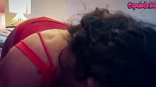 brazilian brunette smokes then blows friend's cock