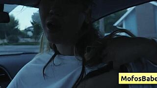 i can't stop squeezing my big natural asian tits in the car with charles dera watching