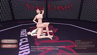 kinky fighter loses to kat in nightclub, gets ridden cowgirl style after wild dancing battle