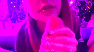 Laney Grey Sucks Brad Newman's Cock Romantically In Late Night POV