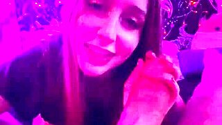 Laney Grey Sucks Brad Newman's Cock Romantically In Late Night POV