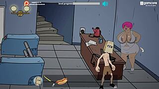 fuckerman campus parody with bbw milf tits and futanari action