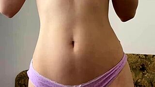 teen maiskii fingers shaved pussy with dildo till she squirts