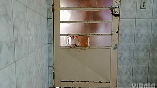 he slips into her dress behind the door