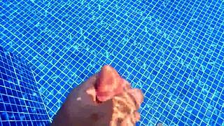 surprised big ass nalgona masturbatin pussy in pool i fuck her rough doggystyle