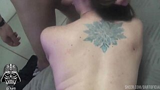 that sexy brazilian tattooed alternative guy with pierced nipples dominates skinny legs in barefoot ass worship roleplay bareback