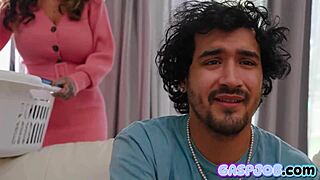 gorgeous tattoo milf swallows stepson cock deep! 😍💦